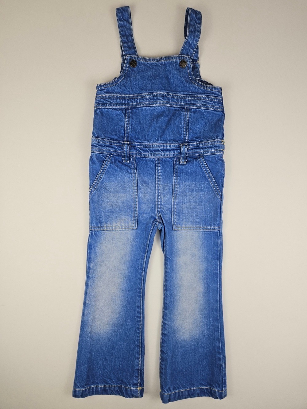Joe Fresh Toddler Denim Overalls Size 3 Years Wide Leg